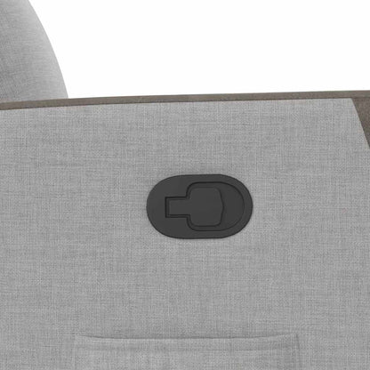 Fåtölj Grå Reclinerfåtölj med uppresningshjälp molngrå tyg