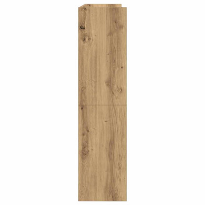 Skoställ Brun Ek Skohylla 80x25x100 cm