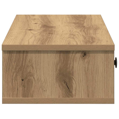 Vägghylla Artisan Ek med lådor 100x37,5x19 cm