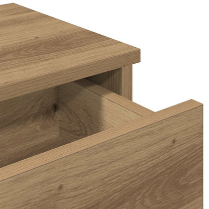 Vägghylla Artisan Ek med lådor 100x37,5x19 cm