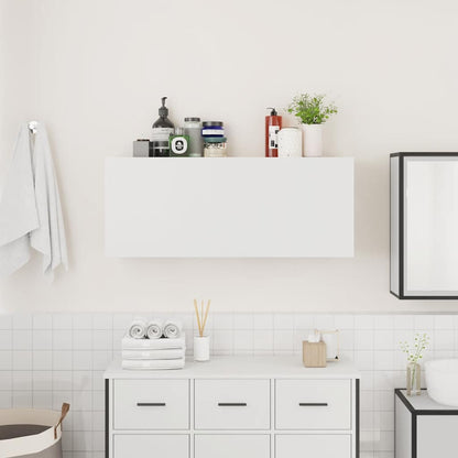 Badrumsskåp Vit 100x25x40 cm