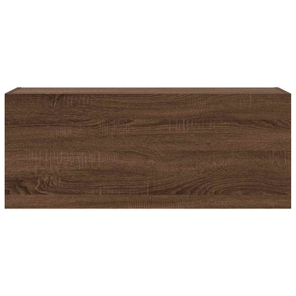 Badrumsskåp Brun Ek 100x25x40 cm