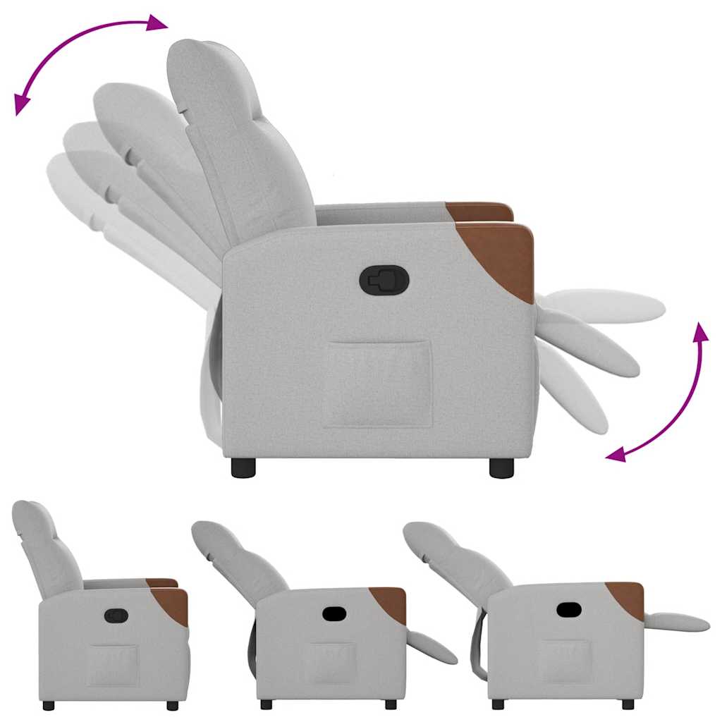 Fåtölj Grå molngrå tyg