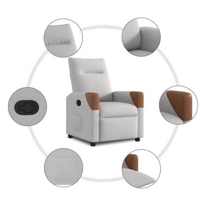 Fåtölj Grå molngrå tyg