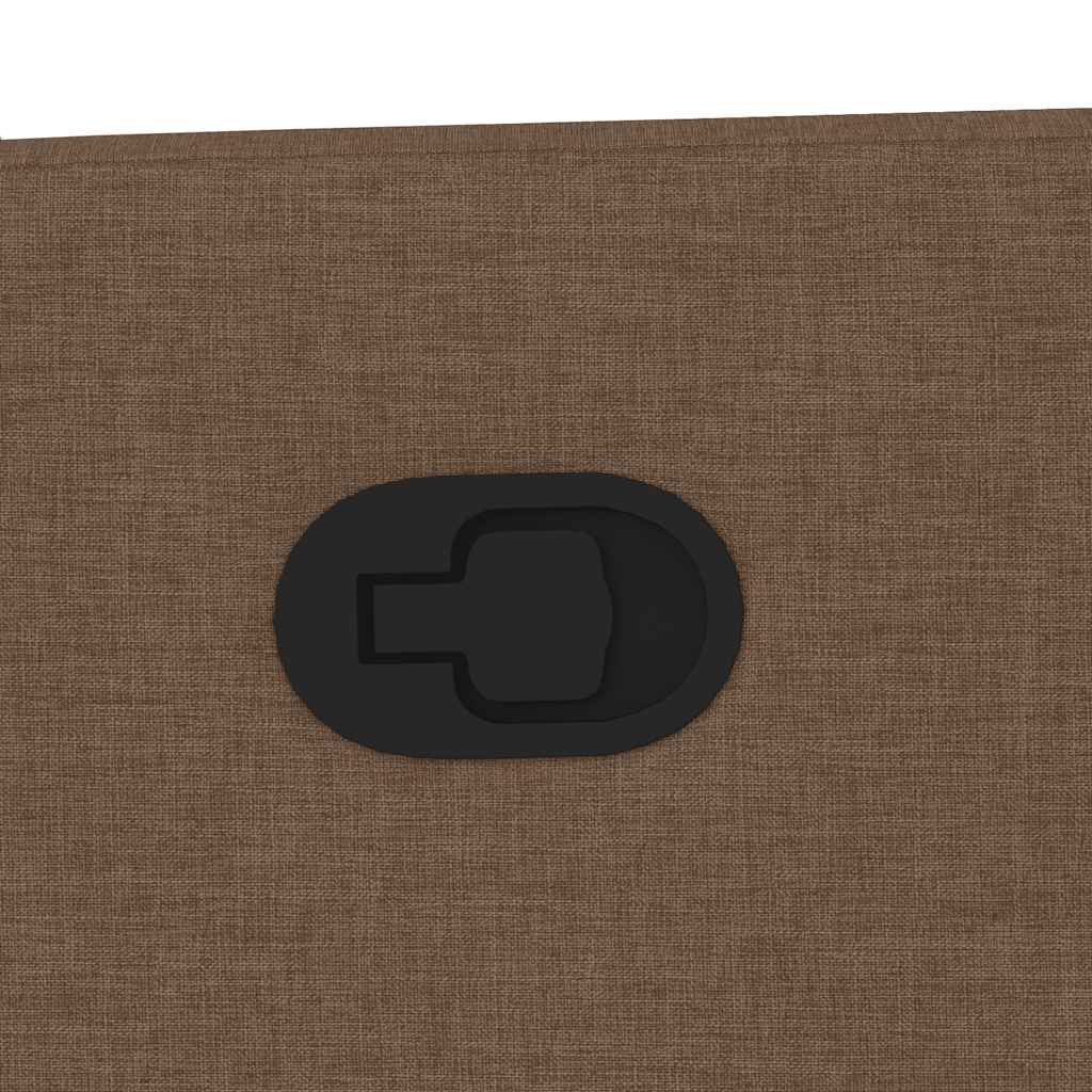 Fåtölj Brun Reclinerfåtölj tyg