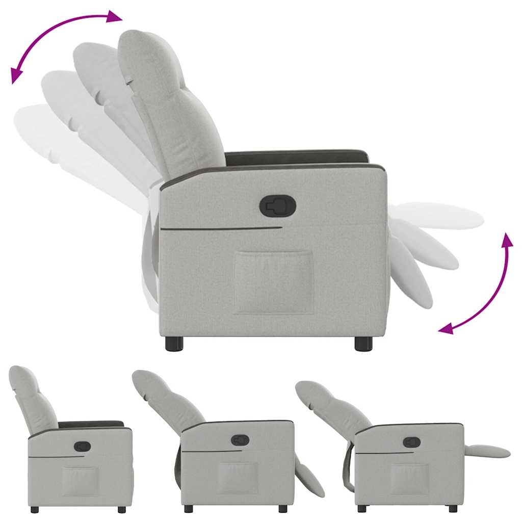 Fåtölj Grå molngrå tyg