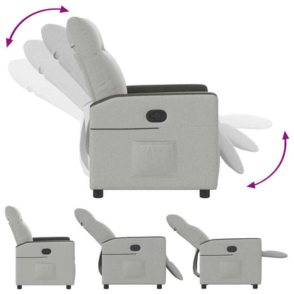 Fåtölj Grå molngrå tyg