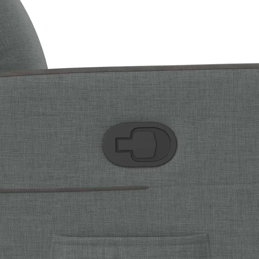 Fåtölj mörkgrå tyg