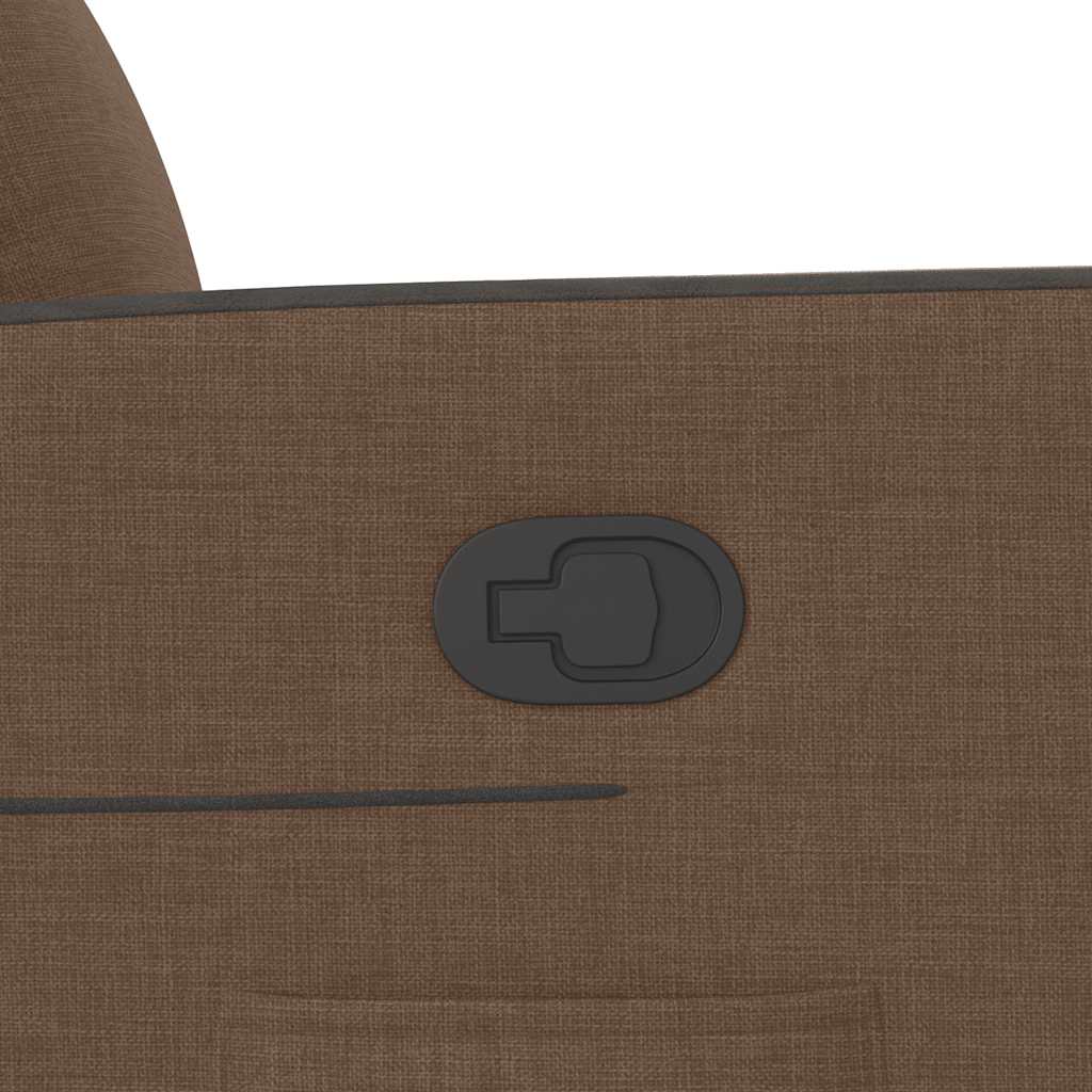 Fåtölj Brun Reclinerfåtölj tyg