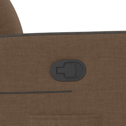 Fåtölj Brun Reclinerfåtölj tyg