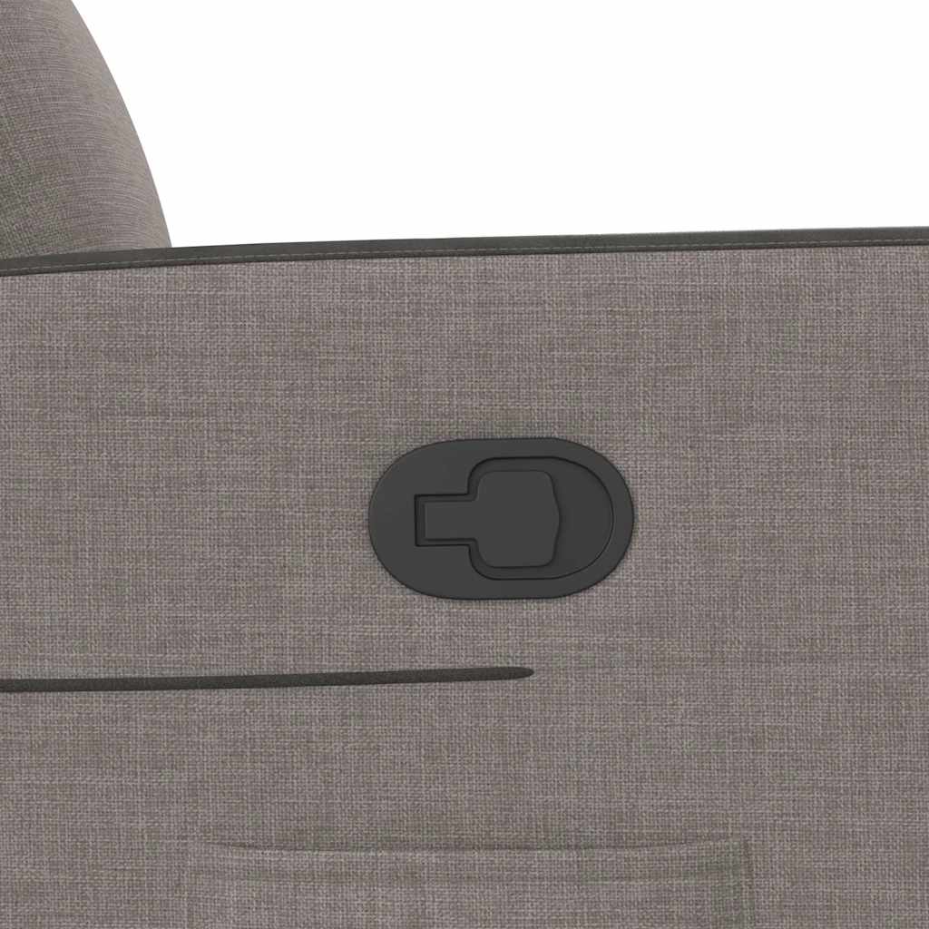 Fåtölj Taupe Reclinerfåtölj tyg