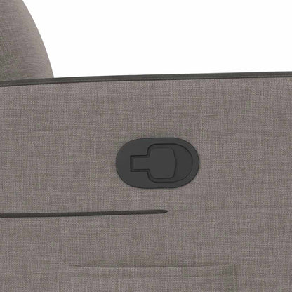 Fåtölj Taupe Reclinerfåtölj tyg