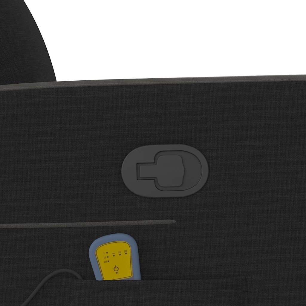 Elektrisk Massagefåtölj Svart tyg