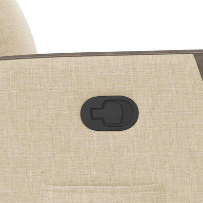 Fåtölj Gräddvit Reclinerfåtölj tyg