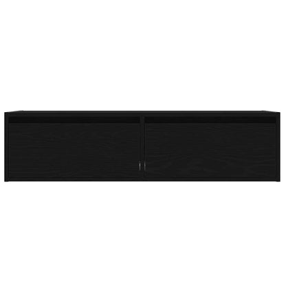 TV-Möbel Svart TV-Bänk LED 100X35,5x25 cm