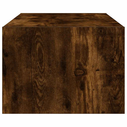 TV-Möbel Rökfärgad Ek TV-Bänk LED 100X35,5x25 cm