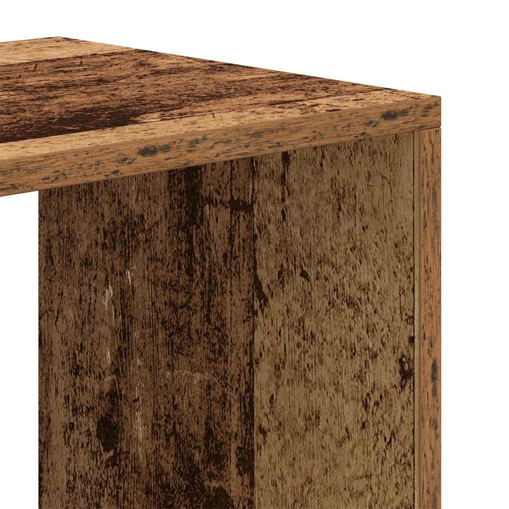 Bokhylla Åldrat Trä 66x31x112 cm