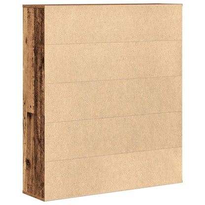 Bokhylla Åldrat Trä 89x24x101,5 cm