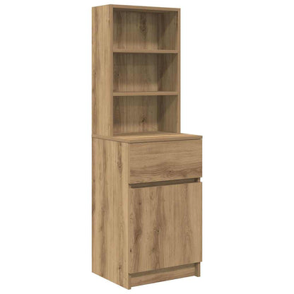 Sängbord hantverksmässig ek 39x35x125 cm konstruerat trä
