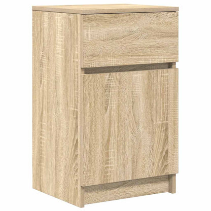 Sängbord 2 st, Sonoma ek 39x35x65 cm konstruerat trä