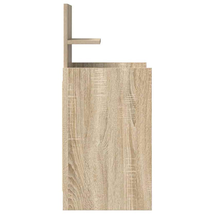Sängbord med 2 lådor 2 st Sonoma ek 38x34x80 cm