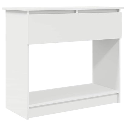 Avlastningsbord Konsollbord Vit med lådor 85,5x38,5x74,5 cm