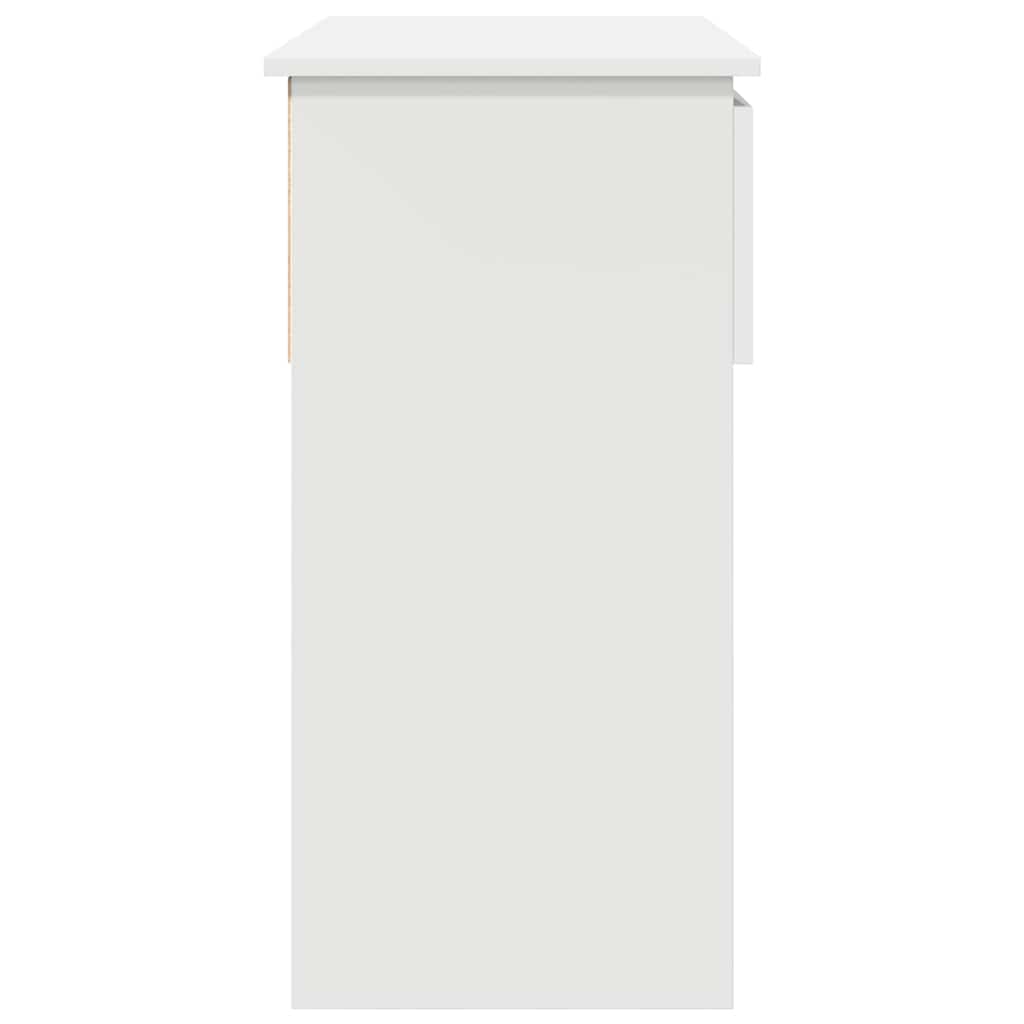 Avlastningsbord Konsollbord Vit med lådor 85,5x38,5x74,5 cm