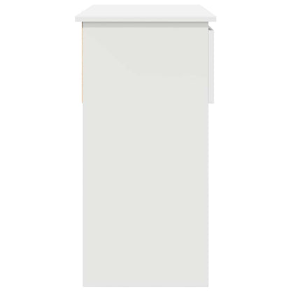 Avlastningsbord Konsollbord Vit med lådor 85,5x38,5x74,5 cm