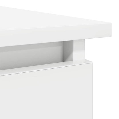 Avlastningsbord Konsollbord Vit med lådor 85,5x38,5x74,5 cm