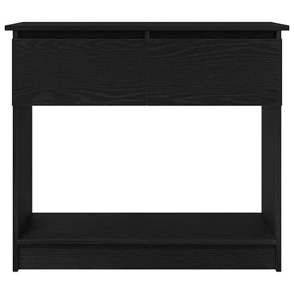 Avlastningsbord Konsollbord Svart med lådor 85,5x38,5x74,5 cm