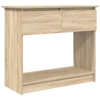 Avlastningsbord Konsollbord Sonoma Ek med lådor 85,5x38,5x74,5 cm