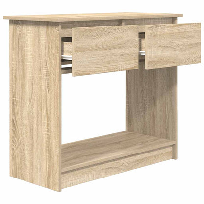 Avlastningsbord Konsollbord Sonoma Ek med lådor 85,5x38,5x74,5 cm