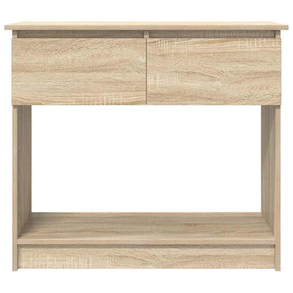Avlastningsbord Konsollbord Sonoma Ek med lådor 85,5x38,5x74,5 cm