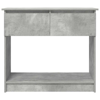 Avlastningsbord Konsollbord Betonggrå med lådor 85,5x38,5x74,5 cm
