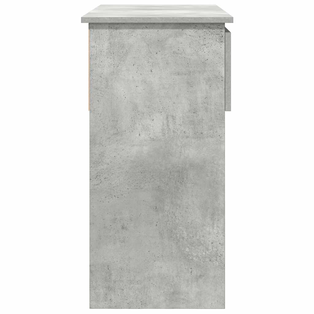 Avlastningsbord Konsollbord Betonggrå med lådor 85,5x38,5x74,5 cm