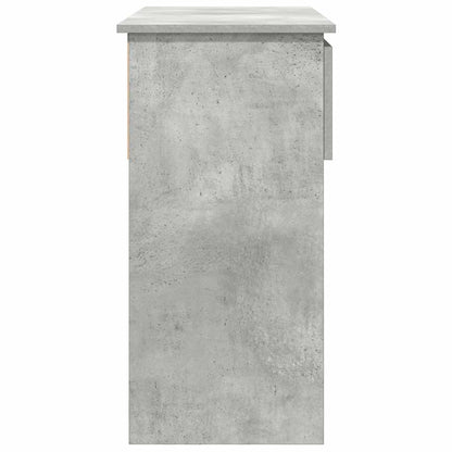 Avlastningsbord Konsollbord Betonggrå med lådor 85,5x38,5x74,5 cm
