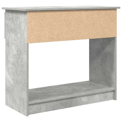 Avlastningsbord Konsollbord Betonggrå med lådor 85,5x38,5x74,5 cm