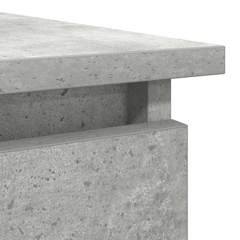 Avlastningsbord Konsollbord Betonggrå med lådor 85,5x38,5x74,5 cm