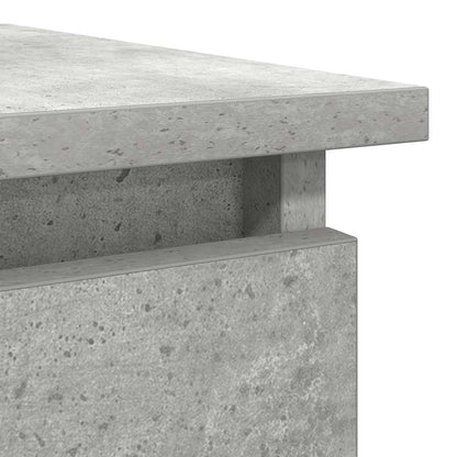 Avlastningsbord Konsollbord Betonggrå med lådor 85,5x38,5x74,5 cm
