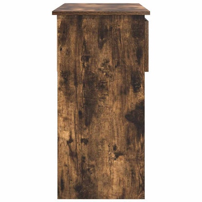 Avlastningsbord Konsollbord Rökfärgad Ek med lådor 85,5x38,5x74,5 cm