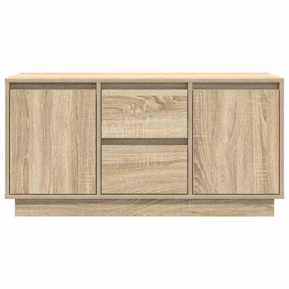 TV-Möbel Sonoma Ek TV-Bänk LED-lampor 100x41x50 cm