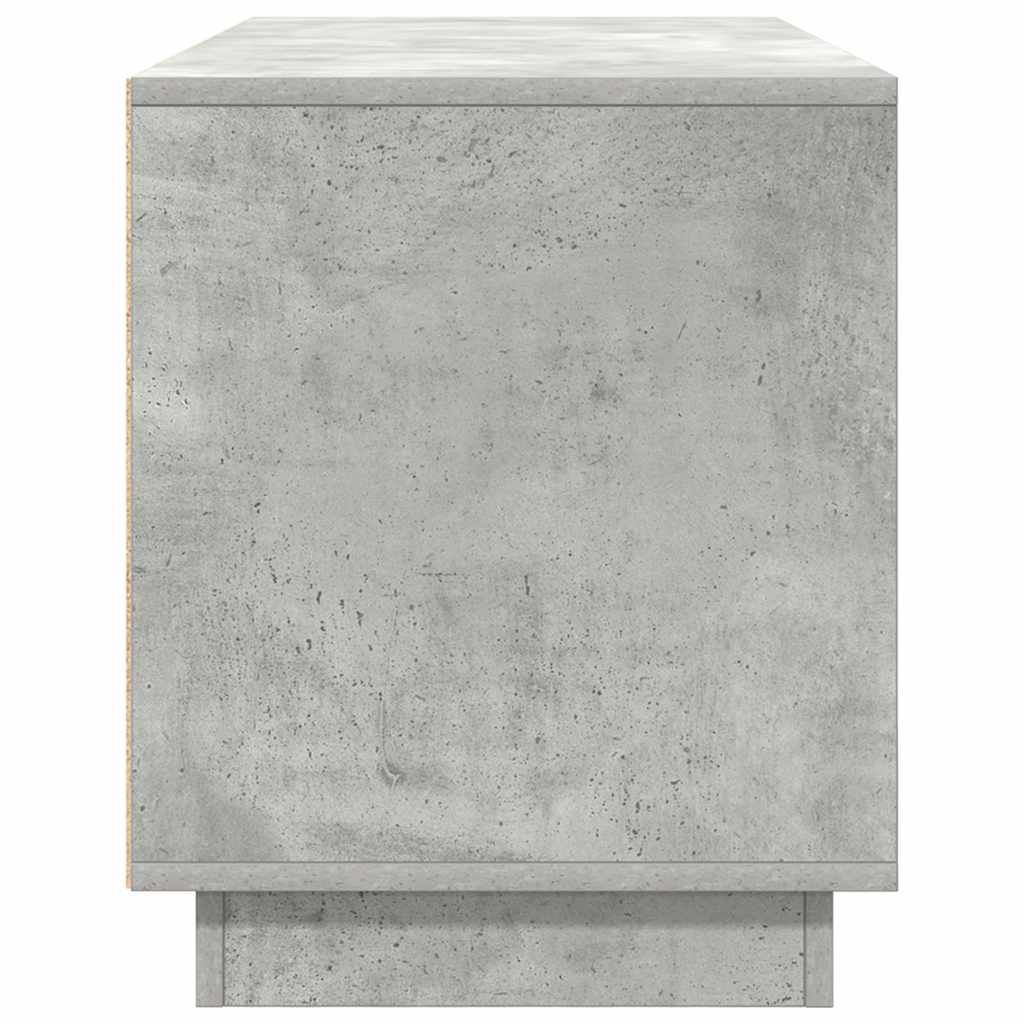 TV-Möbel Betonggrå TV-Bänk LED-lampor 100x41x50 cm