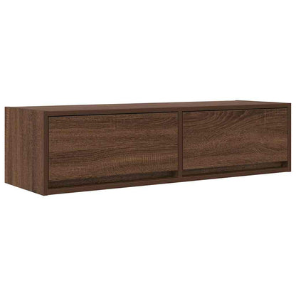 TV-skåp med låda Brun Ek 100 x 31 x 25,5 cm
