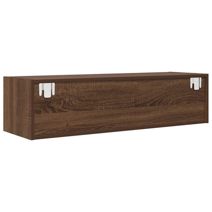 TV-skåp med låda Brun Ek 100 x 31 x 25,5 cm