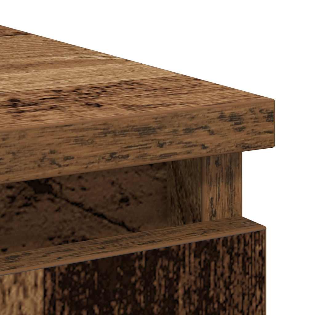 Skänk Åldrat Trä med låda 71x35x65 cm