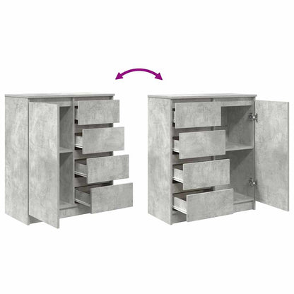 Skänk Betonggrå med lådor 71x35x84 cm