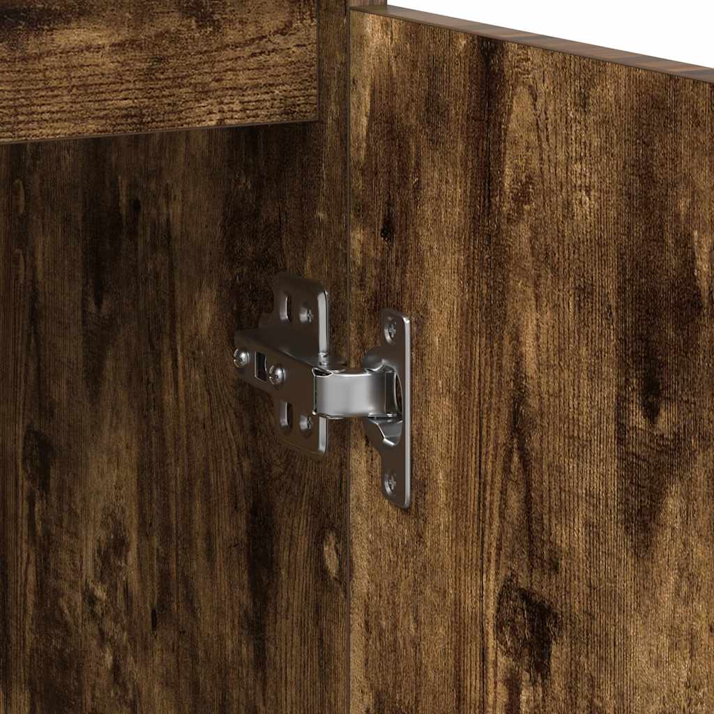 Skänk Rökfärgad Ek med låda 71x35x84 cm