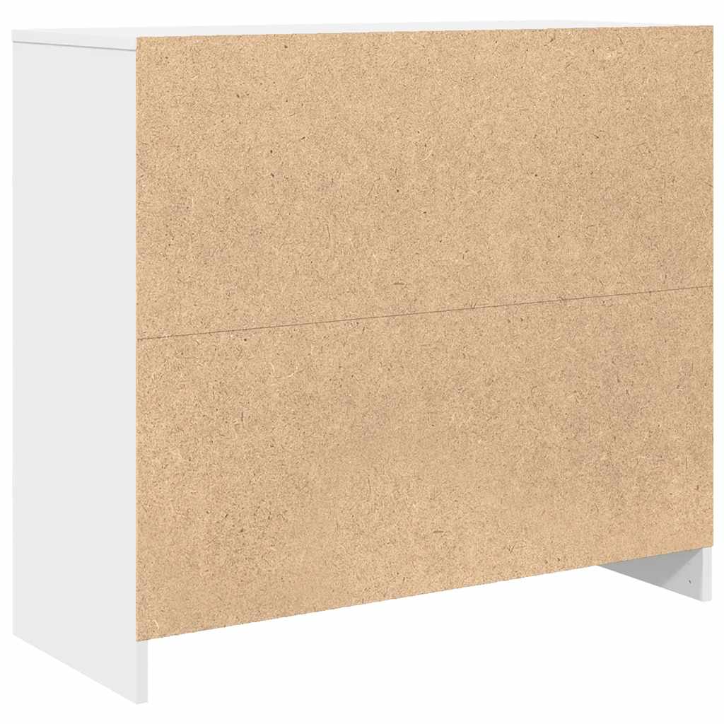 Skänk vit 85x34x76 cm konstruerat trä