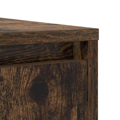 Skänk rökt ek 85x34x76 cm konstruerat trä