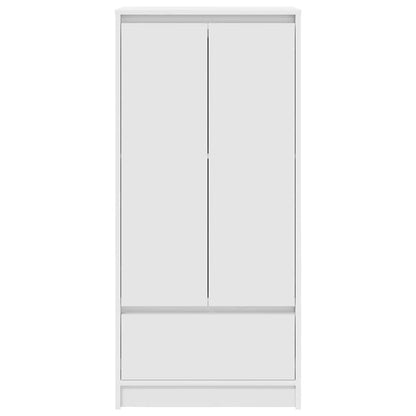 Skåp Vit med låda Vit 55,5x34x119,5 cm